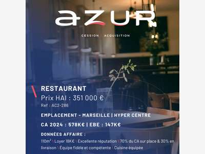 VENTE Restaurant à thème Marseille Hyper Centre