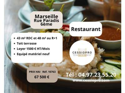 Vente Restaurant à Marseille 6e