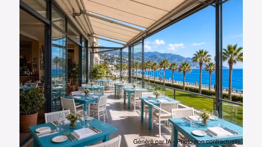 Vente restaurant méditerranéen d'excellence Menton