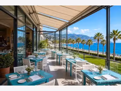 Vente restaurant méditerranéen d'excellence Menton