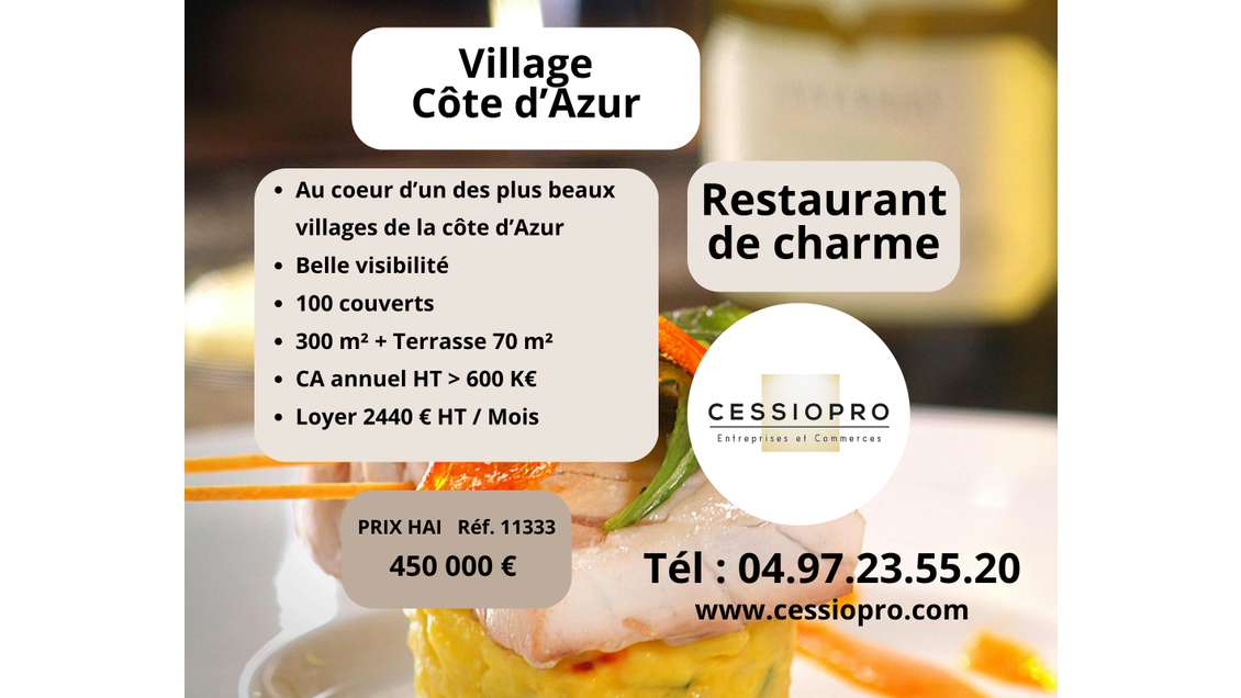 AV restaurant terrasse dans un écrin de verdure 83