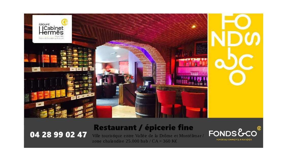 AV restaurant bar cocktails et vente de vins Drôme