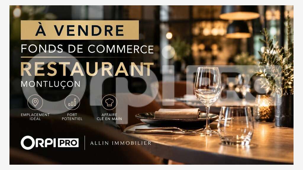 Restaurant à vendre en cité médiévale Montluçon