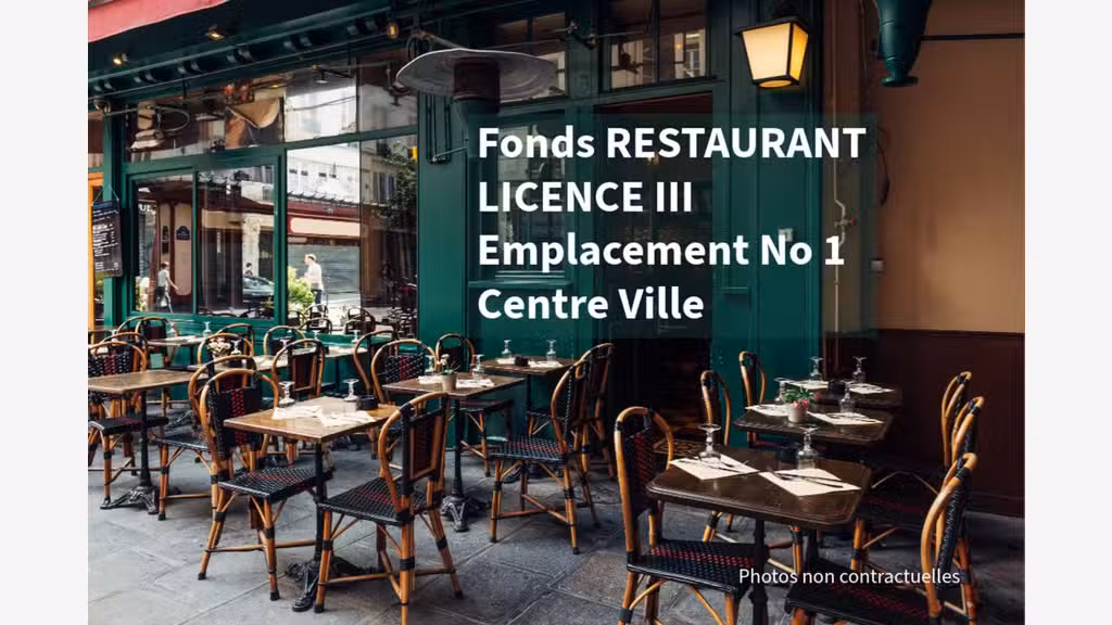 AV restaurant licence 3 à Montreuil centre 93100