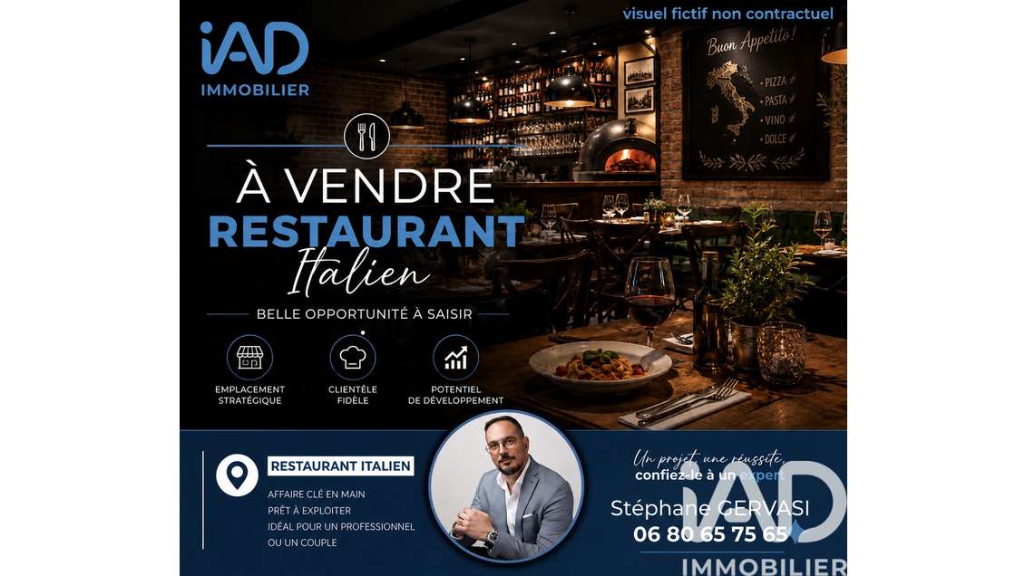 Vente restaurant très belle visibilité à Morangis