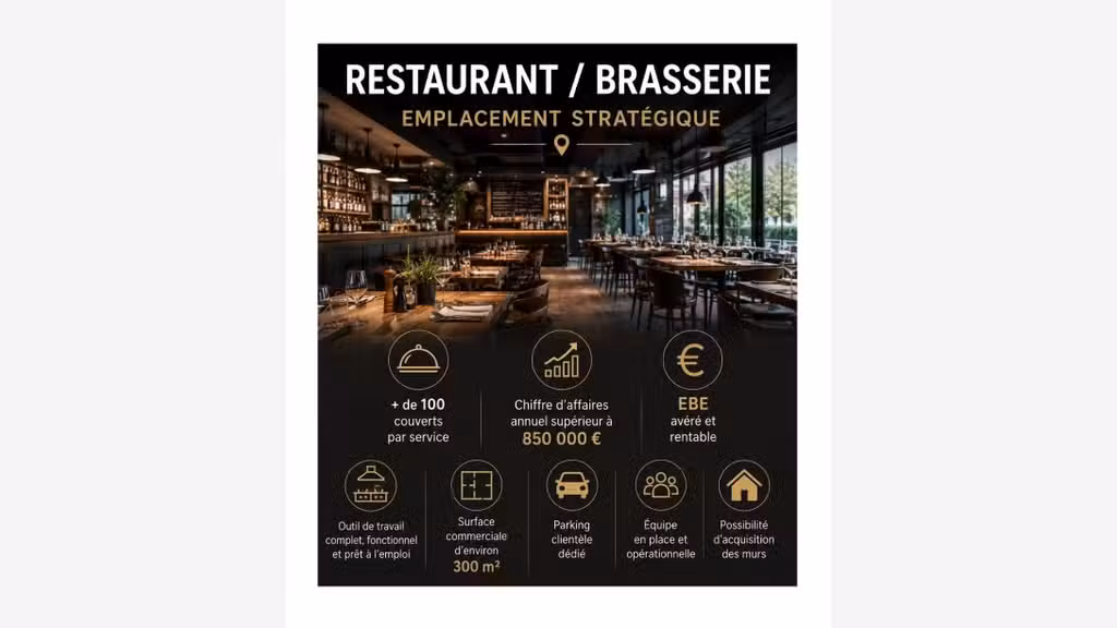 AV restaurant brasserie empl stratégique Nantes