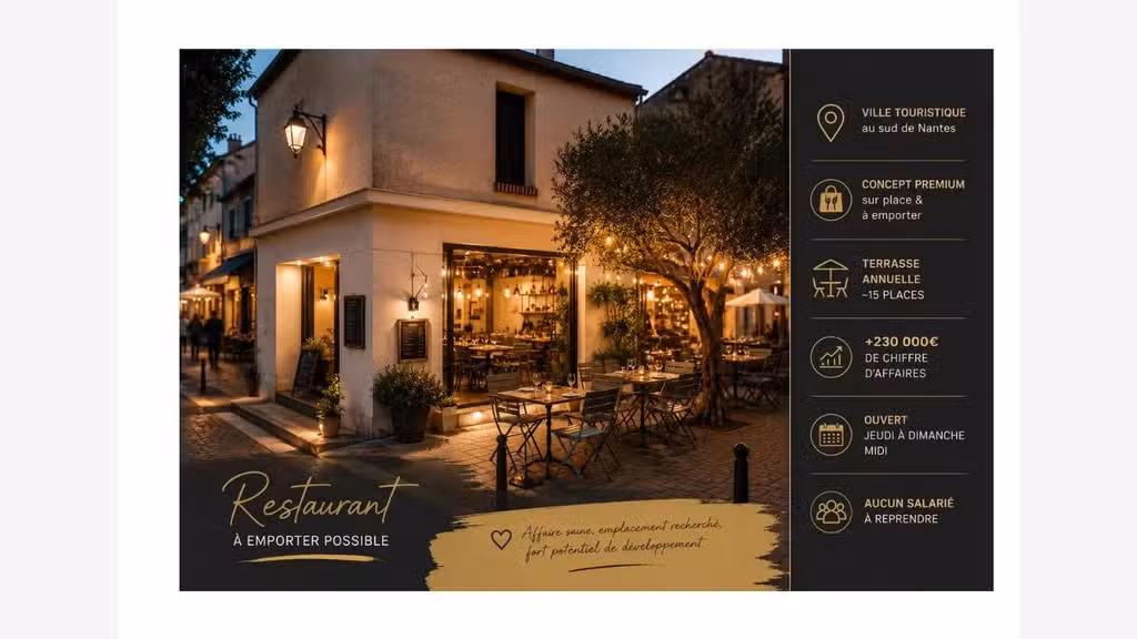Restaurant de charme ville touristique Sud Nantes