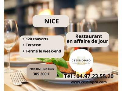 Vente Restaurant à Nice
