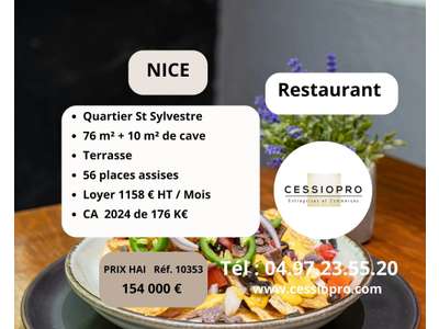 Vente Restaurant à Nice
