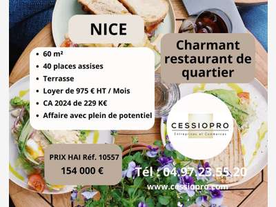 AV charmant restaurant de quartier avec terrasse  