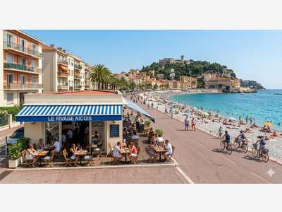 A vendre restaurant à Nice Carré d'Or face mer