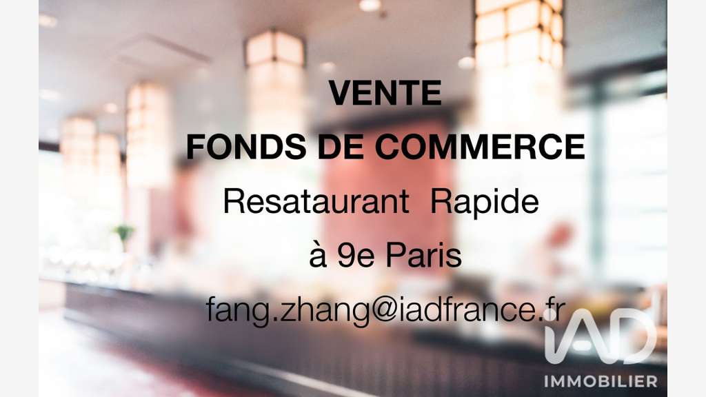 Vente restaurant quartier recherché de Paris 75009