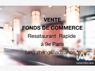 Vente restaurant quartier recherché de Paris 75009