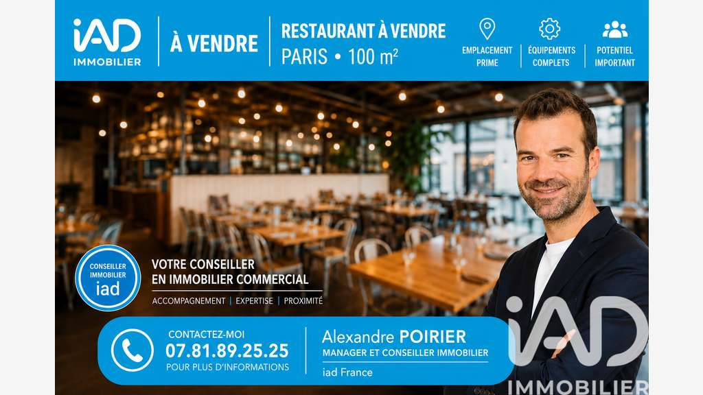 Vente restaurant brasserie à Paris