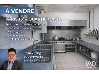 Vente Restaurant à Paris 15e