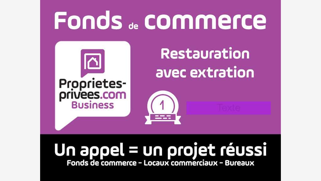 Vente bar restaurant 44 couverts 75020 St-Fargeau