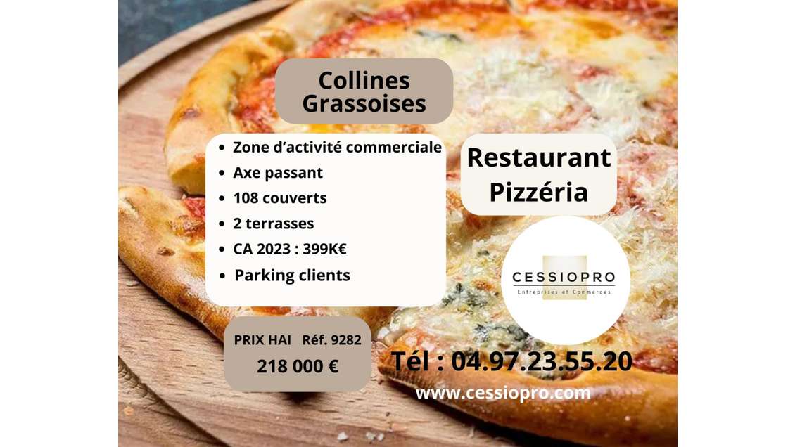 Vend restaurant pizzeria four à bois à Montauroux