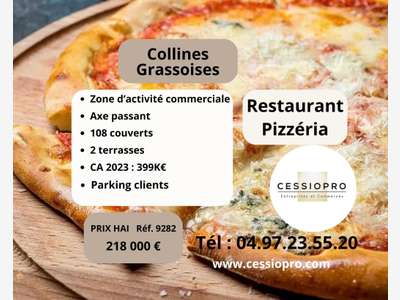 Vend restaurant pizzeria four à bois à Montauroux