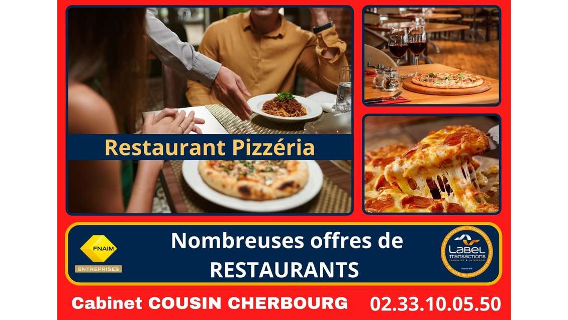 Cède restaurant pizzeria terrasse d'été à Valognes