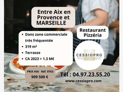 AV restaurant pizzeria en zc aux Pennes Mirabeau