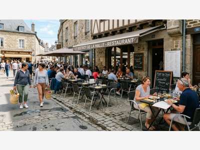 AV restaurant terrasse ville touristique Morbihan