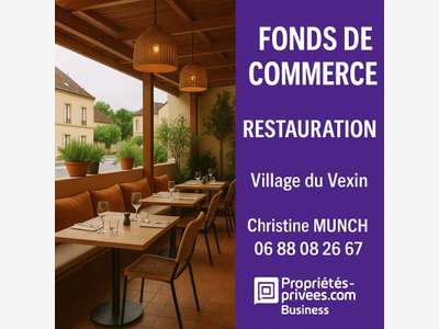 Vente beau restaurant tradi Vexin proche pontoise