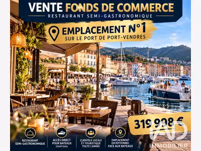 Vente restaurant sur empl recherché à Port-Vendres