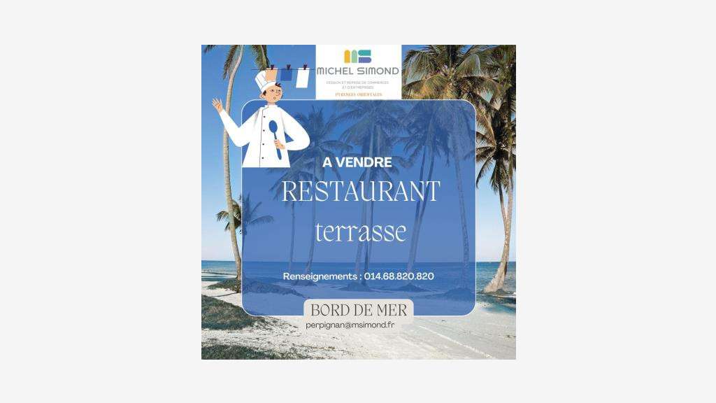 Vente restaurant bord de mer Pyrénées Orientales