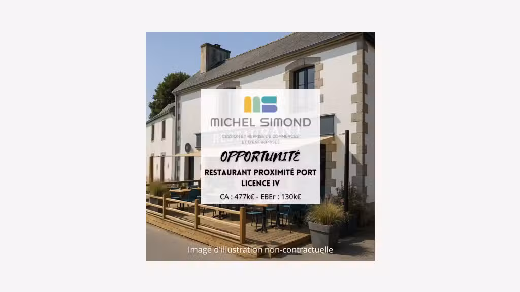 Vente restaurant lic IV proche port et mer Quimper