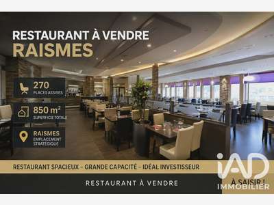 Vente restaurant reconnu de 850m² à Raismes