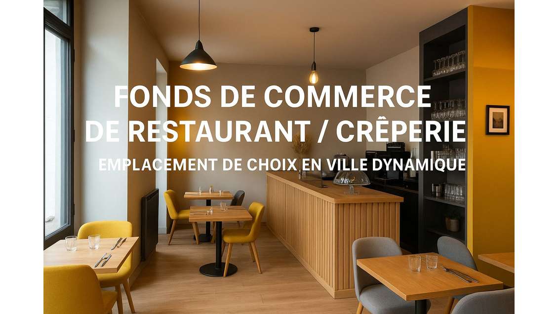 Restaurant crêperie à vendre au centre de Retiers