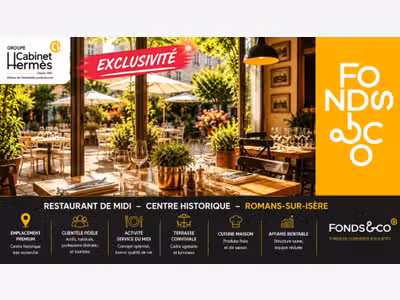 Cède restaurant bistrot de charme Romans sur Isère