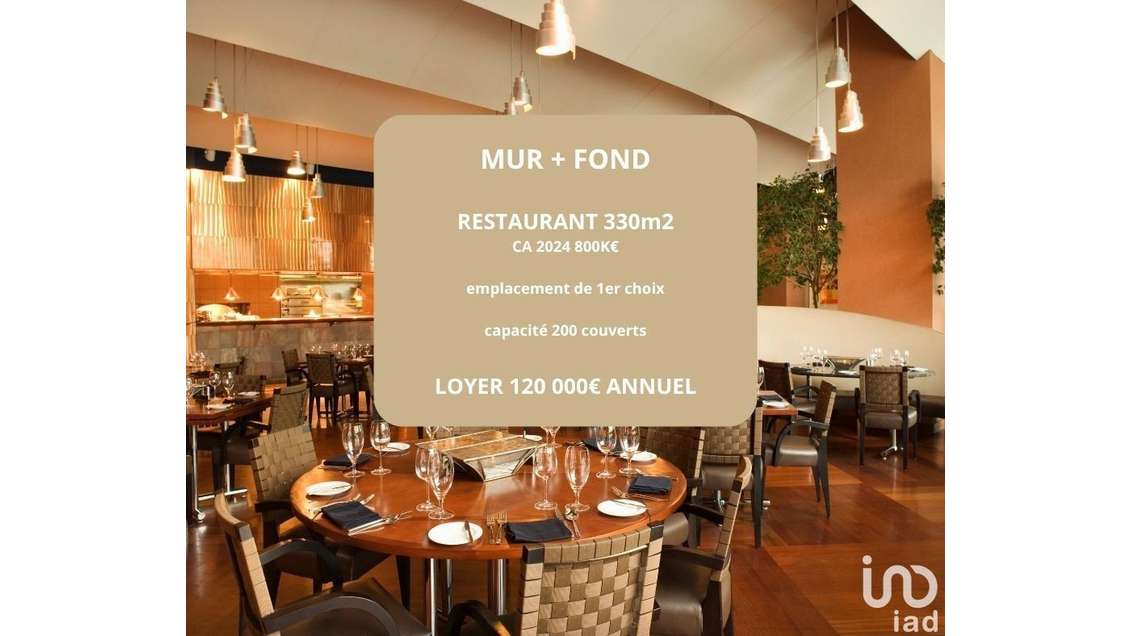 AV murs+fonds très beau restaurant Rosny-sous-Bois