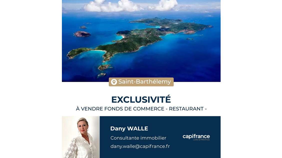 A vendre restaurant bar à Saint Barthélémy