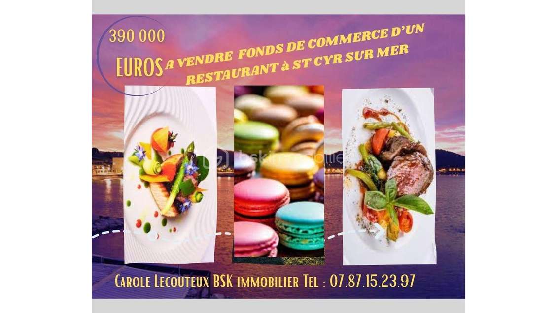 Restaurant terrasse à vendre à Saint-Cyr-sur-Mer