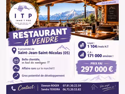AV magnifique restaurant Saint-Jean-Saint-Nicolas