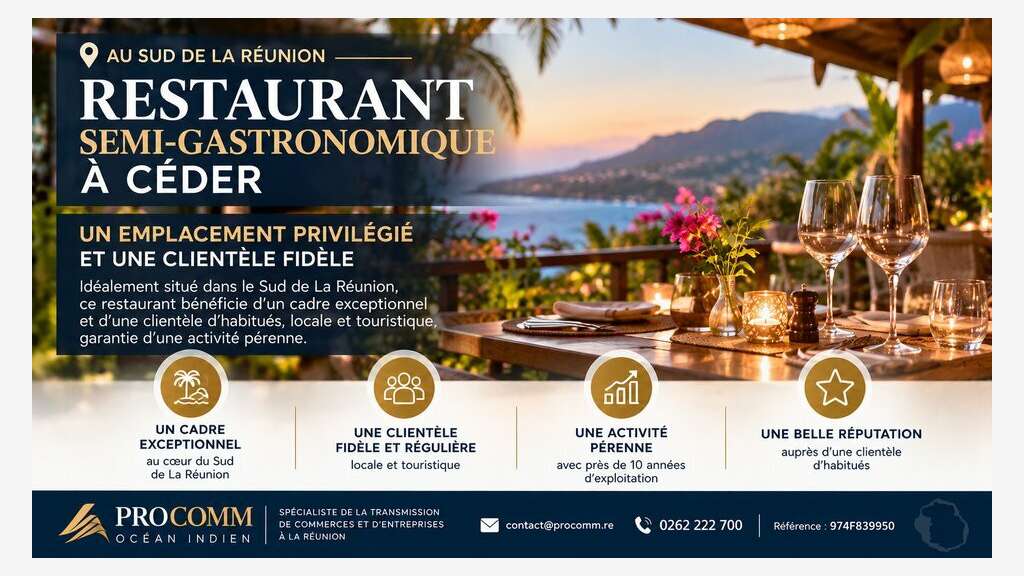 Restaurant 35 cvts à vendre à Saint Pierre