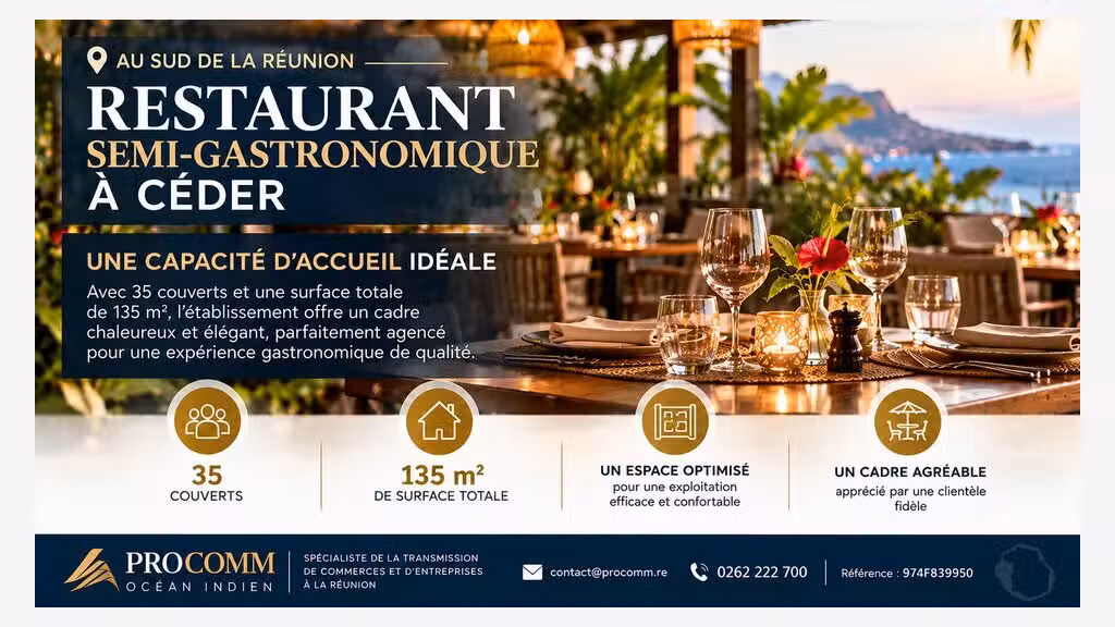Restaurant 35 cvts à vendre à Saint Pierre
