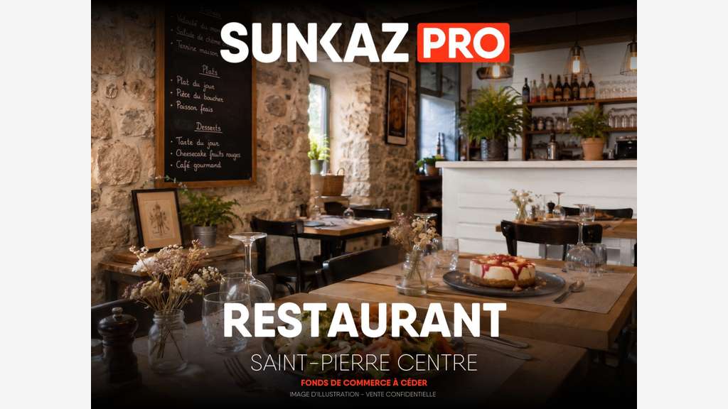 Vente restaurant du midi snack coeur de St Pierre