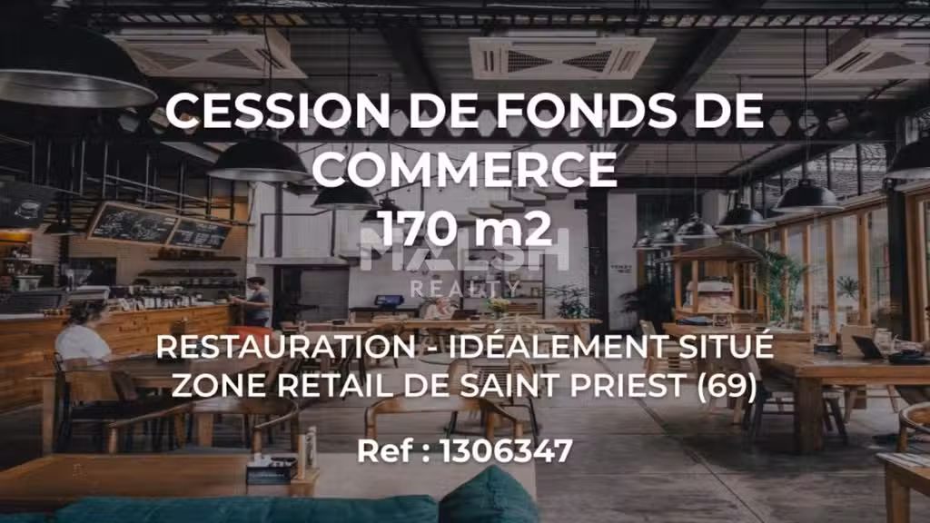 Vente fonds de commerce restauration Saint Priest