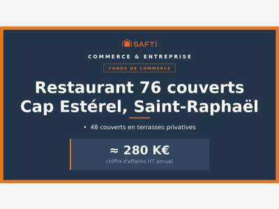 AV restaurant 76 cvts à Saint-Raphaël Cap Esterel