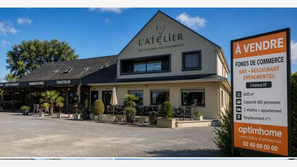 A vendre bar restaurant clé en main à Savenay