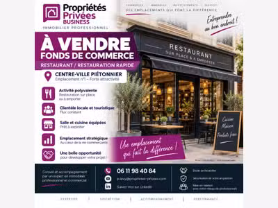 Vente FDC restaurant centre-ville piéton de Metz