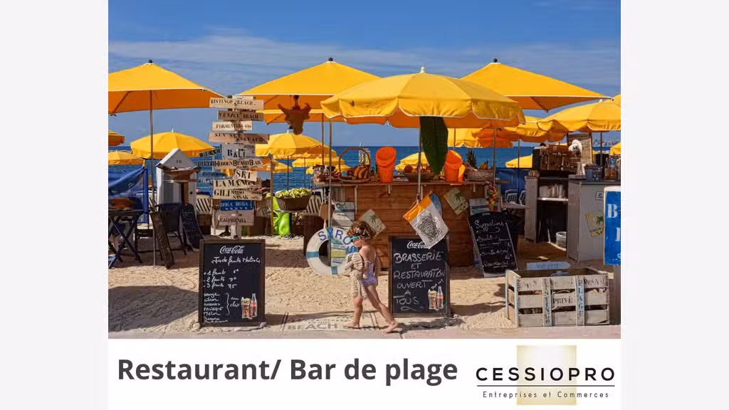 Cède concession de plage 1700m² littoral Est Var