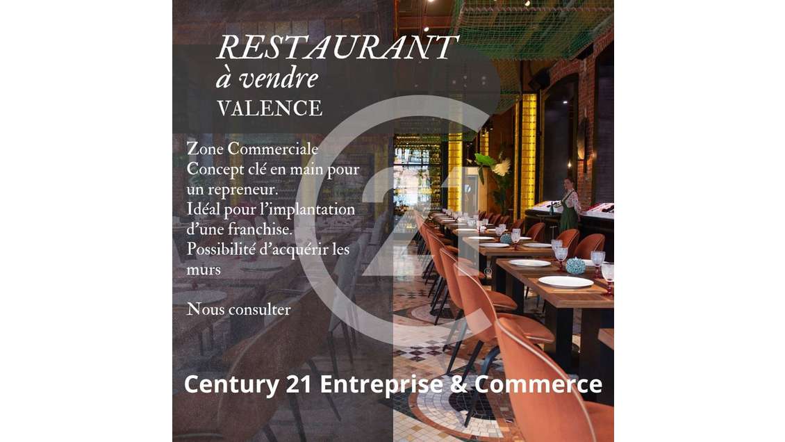 A vendre restaurant top emplacement à Valence