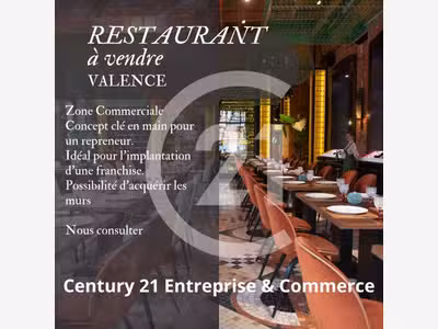 A vendre restaurant top emplacement à Valence