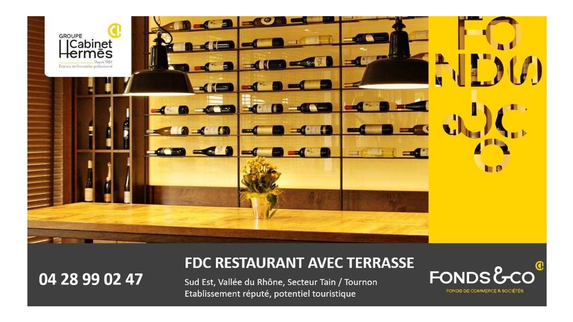 AV restaurant avec terrasse Secteur Tain / Tournan