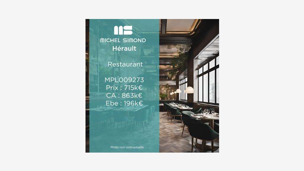 Vente restaurant traditionnel dept Hérault