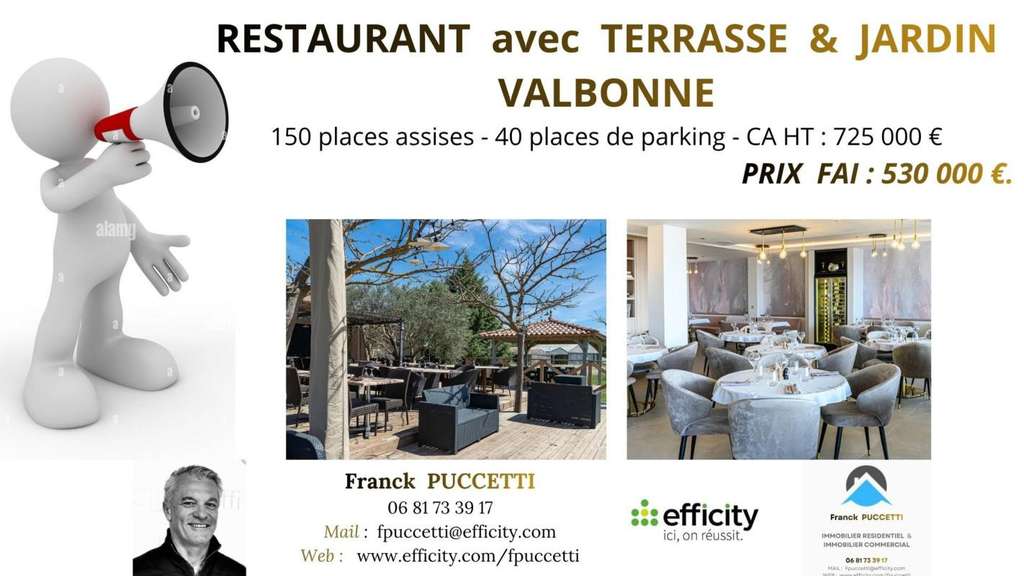 Vente restaurant brasserie secteur Valbonne
