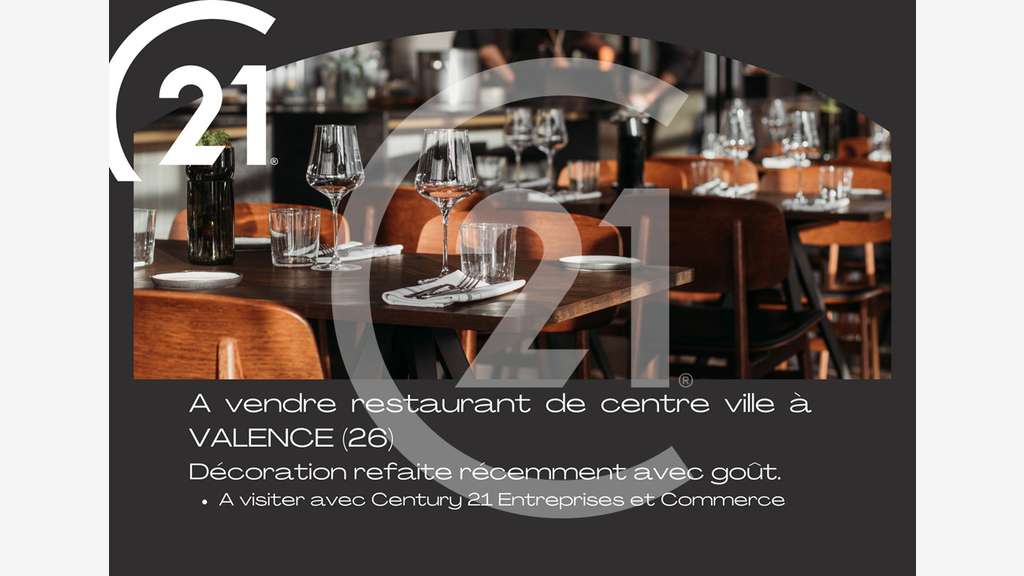 À vendre restaurant au centre de Valence